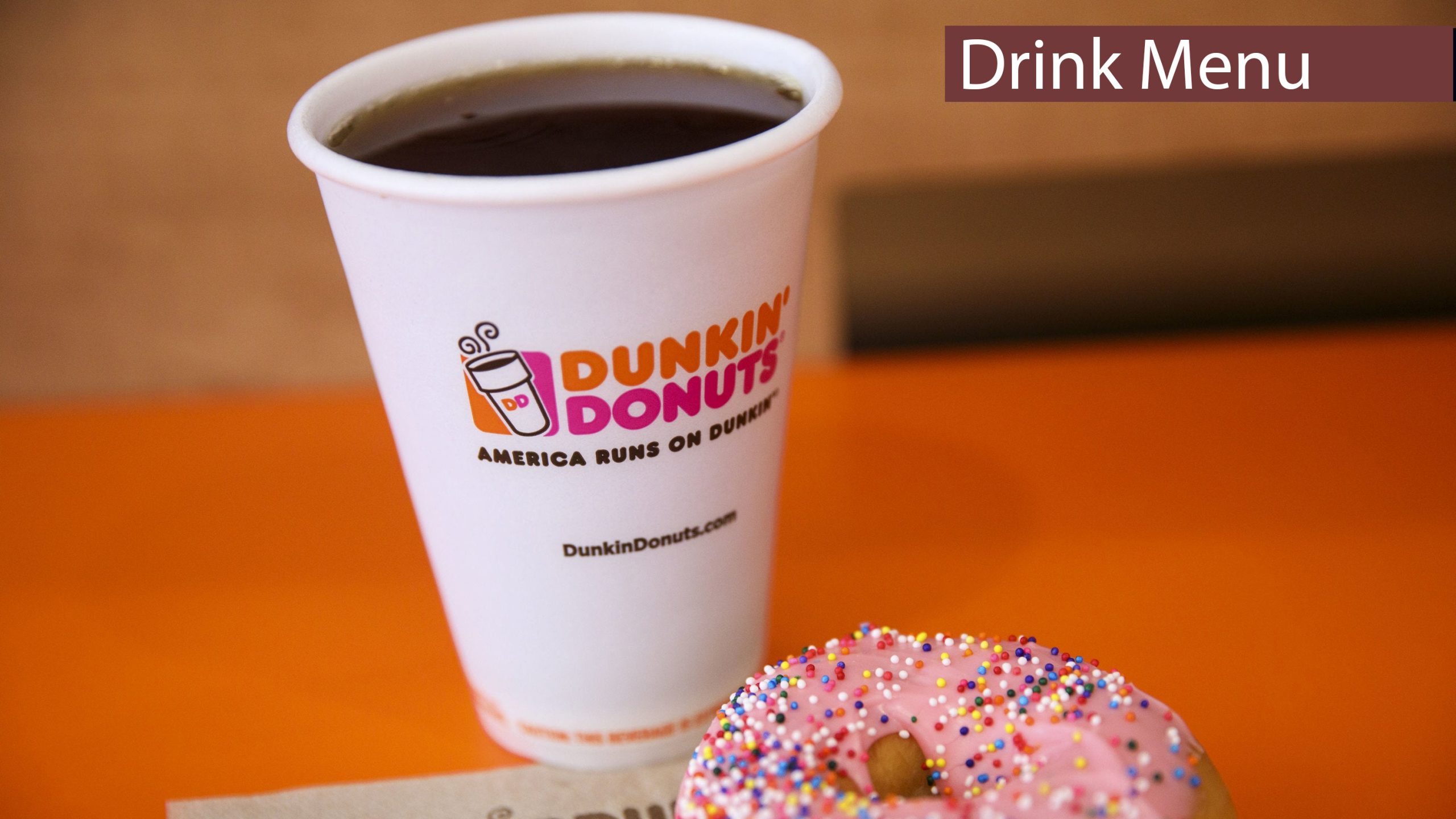 Dunkin Donuts Drink Menu